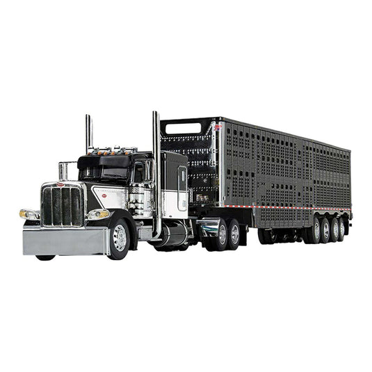 ピータービルト Peterbilt Model 389 ウィルソン Wilson Silverstar 家畜運搬トレーラー / FIRST GEAR 1/64 ミニカー トラック模型