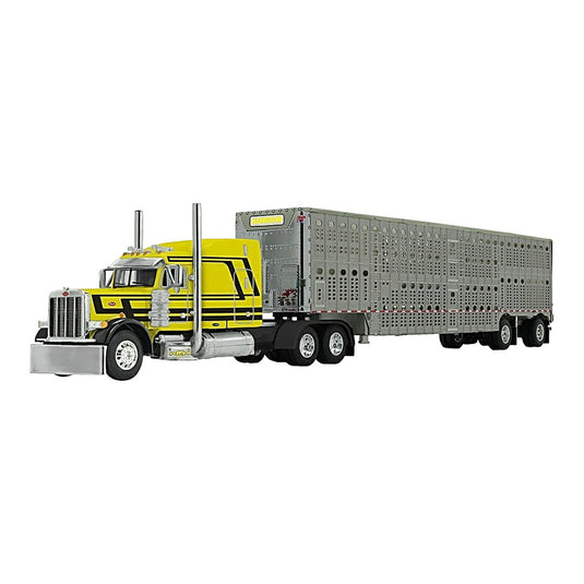 ピータービルト Peterbilt モデル379 ウィルソン シルバースター 家畜運搬トレーラー / FIRST GEAR 1/64 ミニカー トラック模型