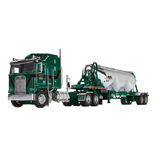 ケンワース Kenworth K100 ヘイル Heil 3ドロップ ニューマチック タンカートレーラー KUHNLE仕様 / FIRST GEAR 1/64 ミニカー トラック模型
