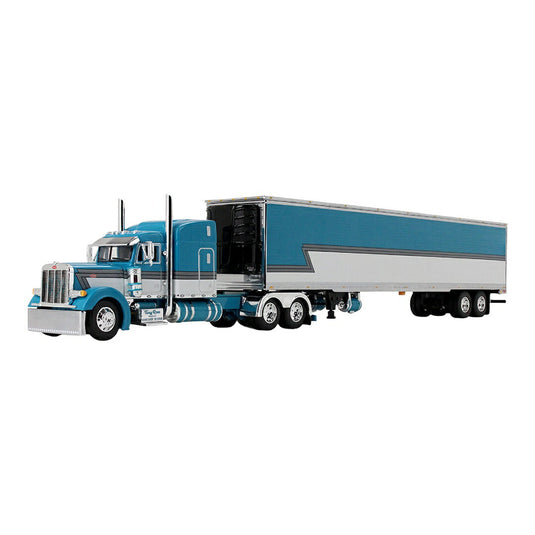 ピータービルト Peterbilt Model 379 63インチ ミッドルーフスリーパー 53フィート ユーティリティ リーファー冷蔵トレーラー Tway Rose Transp / FIRST GEAR 1/64 ミニカー トラック模型