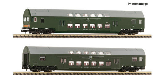 Nゲージ 客車 フライシュマン Fleischmann DR 2 pcs Set 1 double decker car era IV DC
