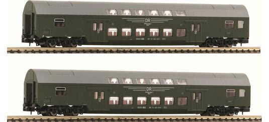 Nゲージ 客車 フライシュマン Fleischmann DR 2 pcs Set double decker cars era IV DC