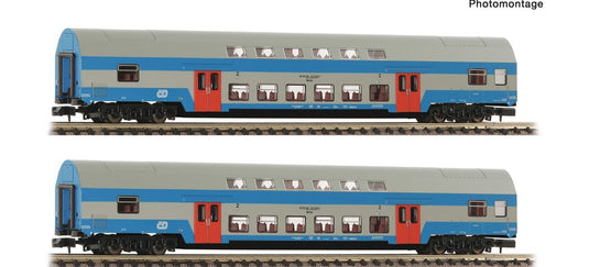 Nゲージ 鉄道模型 Fleischmann フライシュマン CD 2階建て客車 Era V-VI DC