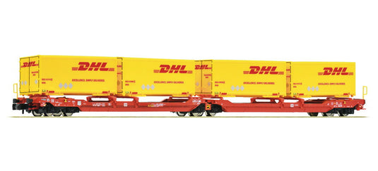 Nゲージ 鉄道模型 Fleischmann フライシュマン ドイツ鉄道 DB AG 連接式ダブルポケット車 T3000e Era VI Double pocket articulated wagon DC