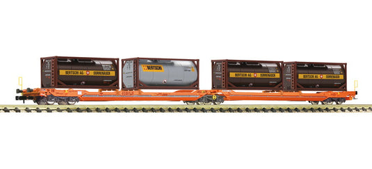Nゲージ 鉄道模型 車両 Fleischmann フライシュマン Wascosa T3000e Era VI Double pocket articulated wagon T3000e Wascosa Era VI DC