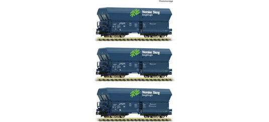Nゲージ 鉄道模型 貨車 フライシュマン Fleischmann VTG Norske Skog self-unloading 3 pcs Set Era VI DC