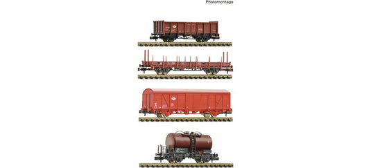 Nゲージ 鉄道模型 Fleischmann フライシュマン ハンガリー国鉄 MAV 貨物列車 4両セット Era IV freight train of the MAV DC
