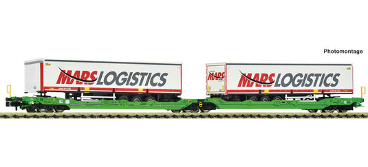 Nゲージ 鉄道模型 Fleischmann フライシュマン CFL Cargo Double pocket wagon T3000e Era VI DC