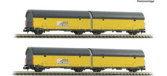Nゲージ 貨車 Fleischmann フライシュマン ARS Altmann 2 piece Set 2 Car transport type Hccrrs Era VI DC