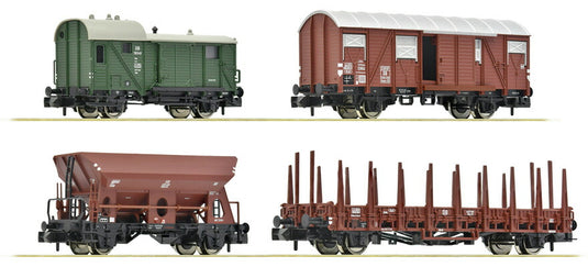 Nゲージ 鉄道模型 車両 Fleischmann フライシュマン DB 貨物列車 4両セット Era III 4 piece set DB freight train Era III DC