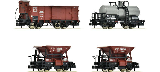 Nゲージ 鉄道模型 Fleischmann フライシュマン 4両セット 貨物列車 DRG Era II DC