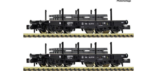 Nゲージ 貨車 Fleischmann OBB 重貨物用平貨車 2両セット Era III DC