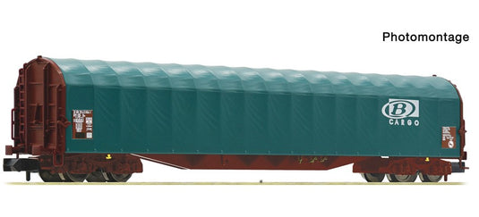 Nゲージ 貨車 Fleischmann フライシュマン SNCB Era V-VI DC Sliding tarpaulin wagon