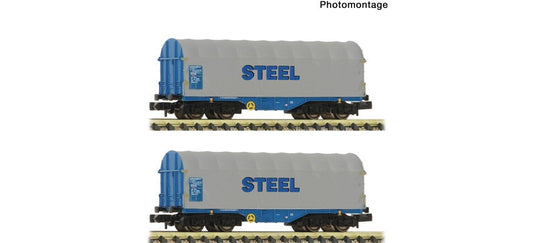 Nゲージ 鉄道模型 Fleischmann フライシュマン OeBB スライディングターポリン貨車 Era VI DC