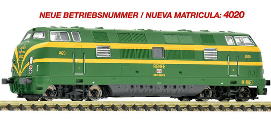 Nゲージ 鉄道模型 Fleischmann フライシュマン RENFE 340-020-3 ディーゼル機関車 Era IV-V DC
