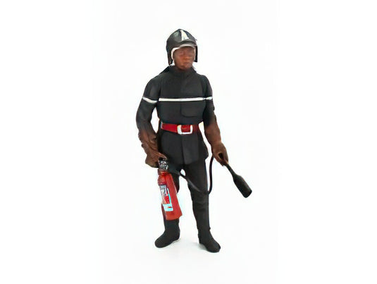 フィギュア VIGILE DEL FUOCO JEAN LUC FRENCH POMPIERS FIREMAN 1970 GREY/LE MANS MINIATURES 1/18ミニカー
