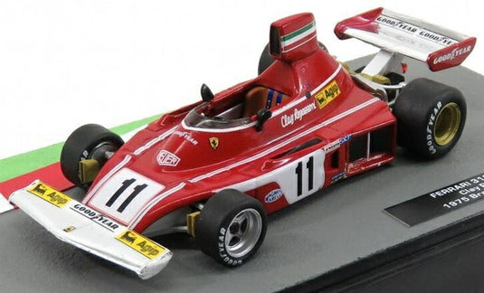 Ferrariフェラーリ F1 312 B3 No.11 1975 Brazilian GPブラジルGP Clay Regazzoniクレイ・レガツォーニ レッドホワイト / EDICOLA 1/43 ミニカー