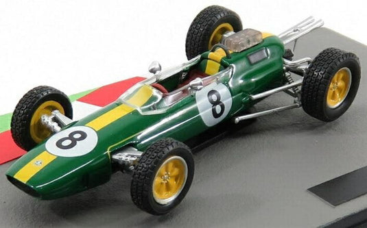 Lotusロータス F1 25 No.8 1963 Jim Clarkジム・クラーク World Championワールドチャンピオン グリーンイエロー / EDICOLA 1/43 ミニカー