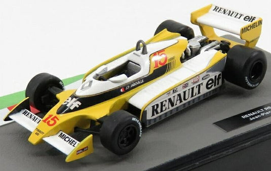 Renaultルノー F1 RS10 No.15 1979 Jean Pierre Jabouilleジャン・ピエール・ジャブイーユ イエローホワイト / EDICOLA 1/43 ミニカー