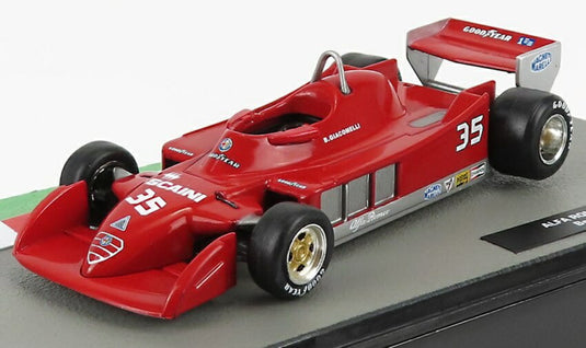 Alfa Romeoアルファロメオ F1 177 1979 No.35 Season Bruno Giacomelli レッドホワイト / EDICOLA 1/43 ミニカー