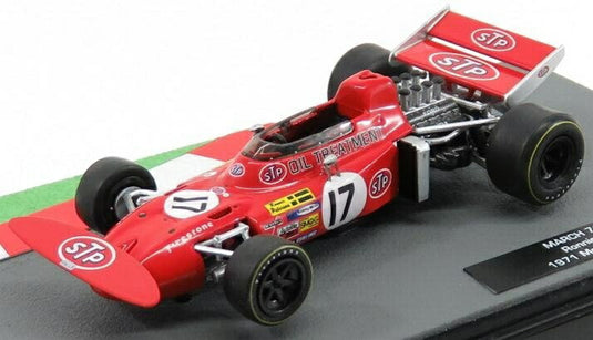 MARCHマーチ F1 711 Team STP No.17 Monacoモナコ GP 1971 Ronnie Petersonロニー・ピーターソン レッド / EDICOLA 1/43 ミニカー