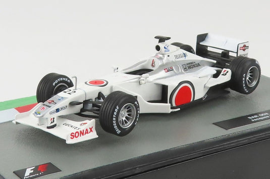 BARビーエーアール F1 002 Hondaホンダ 2000 No.22 Jacques Villeneuveジャックヴィルヌーヴ Whiteホワイト / EDICOLA 1/43 ミニカー