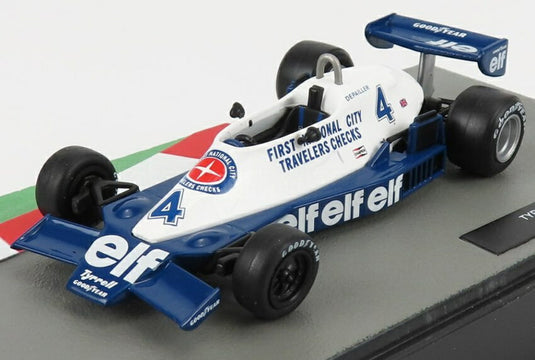 Tyrrellティレル F1 008 1978 No.4 Patrick Depaillerパトリックデパイユ Blue Whiteブルーホワイト / EDICOLA 1/43 ミニカー