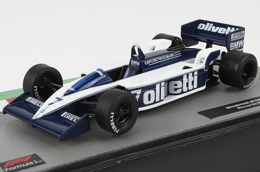 Brabhamブラバム F1 BT55 BMW 1986 No.7 Riccardo Patreseリカルドパトレーゼ White Blueホワイトブルー / EDICOLA 1/43 ミニカー