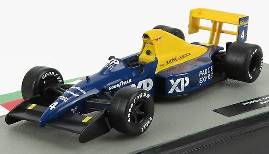 Tyrrellティレル F1 Fordフォード 018 1989 No.4 Jean Alesiジャンアレジ Blue Yellowブルーイエロー / EDICOLA 1/43 ミニカー