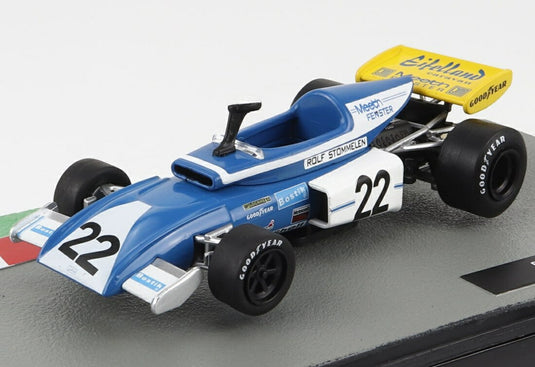 Eifellandアイフェラント F1 E21 1972 No.22 Rolf Stommelenロルフシュトメレン Light Blue White Yellowライトブルーホワ / EDICOLA 1/43 ミニカー