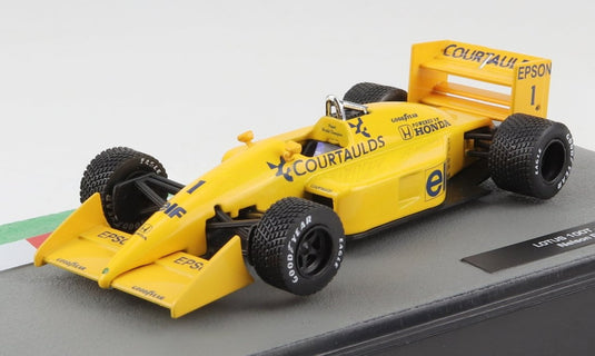 Lotusロータス F1 100T Team Camel Hondaチームキャメルホンダ 1988 No.1 Nelson Piquetネルソン・ピケ イエロー / EDICOLA 1/43 ミニカー