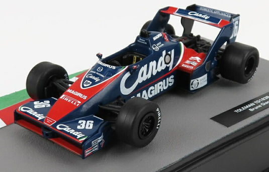 Tolemanトールマン F1 TG183B 1983 No.36 Bruno Giacomelliブルーノ・ジャコメリ ブルー レッド / EDICOLA 1/43 ミニカー