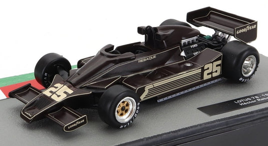 Lotusロータス F1 78 1978 No.25 Hector Rebaqueヘクトール・レバーク ダークブラウン ゴールド / EDICOLA 1/43 ミニカー