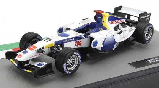 HONDAホンダ F1 RA106 No.11 2006 Rubens Barrichelloルーベンスバリチェロ ホワイトブルー / EDICOLA 1/43 ミニカー