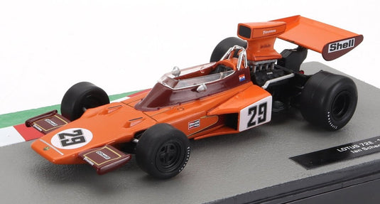 LOTUSロータス F1 72E No.29 SEASON 1974 Ian Scheckterイアンシェクター オレンジボルドー / EDICOLA 1/43 ミニカー