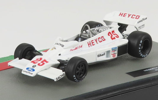Heskethヘスケス F1 308E Heyco No.25 1977 Herald Ertlヘラルドアートル ホワイト / EDICOLA 1/43 ミニカー