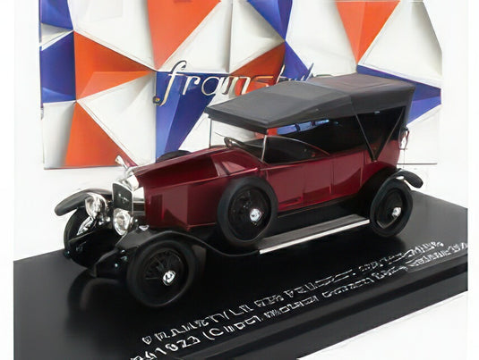 PEUGEOT 156 TORPEDO CABRIOLET CLOSED 1923 COFANO MOTORE APERTO OPEN BONNET CAPOT MOTEUR OUVERT RED BLACK/FRANSTYLE 1/43ミニカー