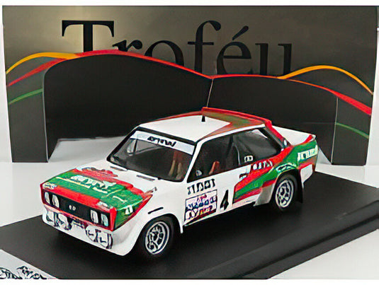 FIAT  131 ABARTH N 4 RALLY ISOLA D'ELBA ITALY 1981 B.BEGUIN  J.J.LENNE  WHITE RED GREEN/Trofeu 1/43ミニカー