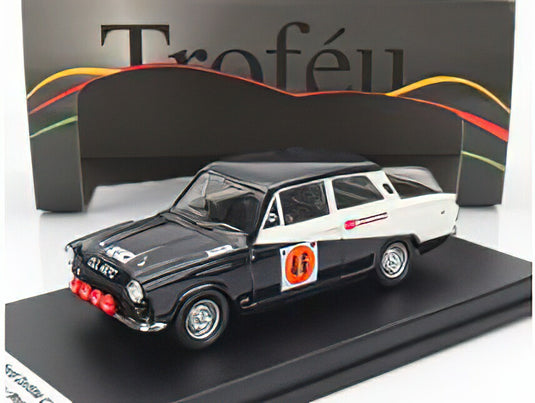 FORD ENGLAND CORTINA LOTUS (night version) N 46 RAC RALLY LOMBARD 1968 CHRIS SCIATER MARTIN HOLMES BLACK WHITE/Trofeu 1/43ミニカー
