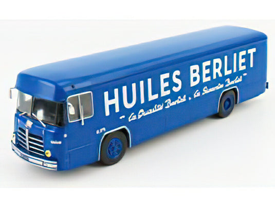 BERLIET - PLK8 AUTOBUS VAN TRUCK HUILES BERLIET 1955 - BLUE/EDICOLA 1/43ミニカー