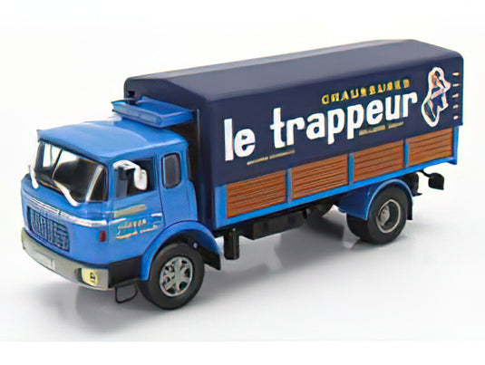 BERLIET - GRK10 TRUCK TELONATO LE TRAPPEUR 2-ASSI 1962 - 2 TONE BLUE/EDICOLA 1/43ミニカー