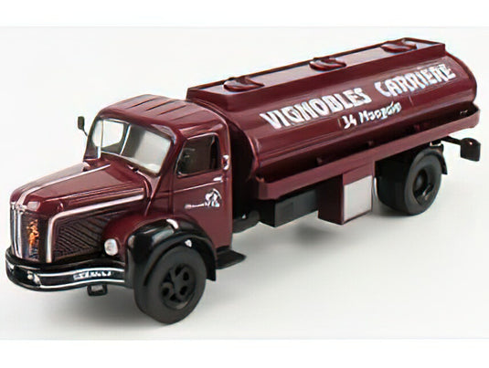 BERLIET - GLM10B M3 6X4 TANKER TRUCK PINARDIER 3-ASSI 1955 - BORDEAUX/EDICOLA 1/43ミニカー