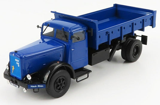 BERLIETベルリエ GDM10W ダンプ 1949 土木工事 ブルー HACHETTE-BERLIET-COLLECTION / EDICOLA 1/43 ミニカー