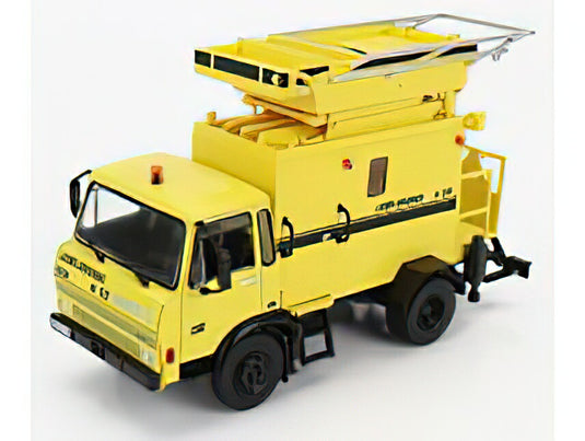 BERLIET - 620 KB TRUCK N 53 SURVEILLANCE DE LIGNES AERIENNES PIATTAFORMA 2-ASSI 1977 - YELLOW/EDICOLA 1/43ミニカー
