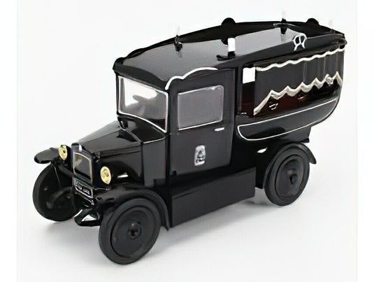 BERLIET - VTB TRUCK FOURGON MORTUAIRE ELECTRIQUE 2-ASSI 1924 - CARRO FUNEBRE - HEARSE - FUNERAL CAR - BLACK/EDICOLA 1/43ミニカー