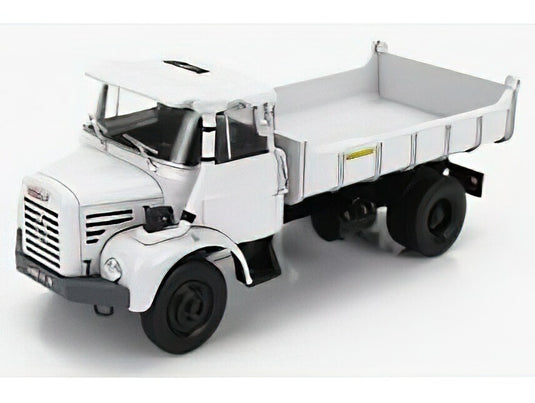 BERLIET - L62 M3 TRUCK CASSONE RIBALTABILE 2-ASSI 1966 - MOVIMENTO TERRA - LIGHT GREY/EDICOLA 1/43ミニカー