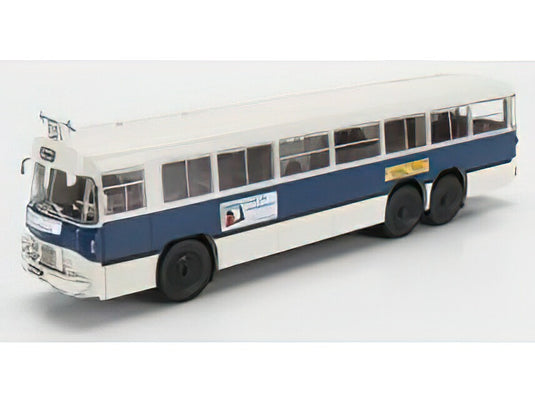 BERLIET - PBR10 AUTOBUS FOIRE DE MARSEILLE 3-ASSI 1958 - WHITE BLUE/EDICOLA 1/43ミニカー