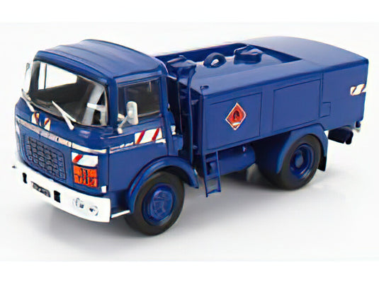 BERLIET - GAK 5R TANKER TRUCK FUEL AVITAILLEUR GENDARMERIE POLICE 2-ASSI 1969 - BLUE/EDICOLA 1/43ミニカー