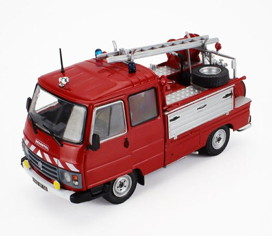 PEUGEOTプジョー J9 DESAUTEL 消防車 1982 レッドシルバー HACHETTE-VEHICULES-LEGERS-SAPEURS-POMPIERS COLLECTION / EDICOLA 1/43 ミニカー