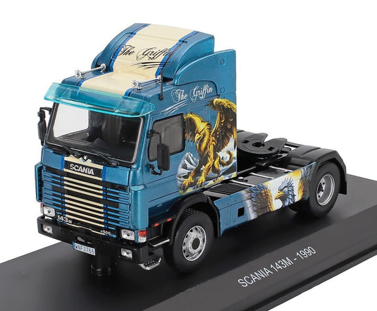 SCANIAスカニア 143M トラクター トラック 1990 THE GRIFFIN ブルーブラック HACHETTE-TRUCK-TUNING-COLLECTION / EDICOLA 1/43 ミニカー